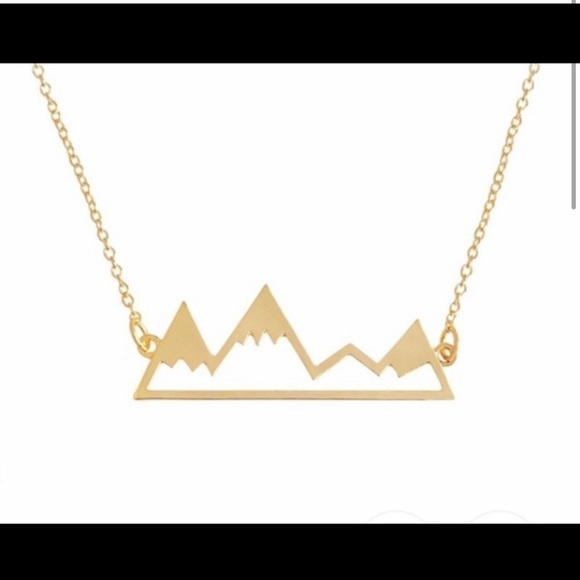 Mountain top necklace in gold new - Picture 4 of 6